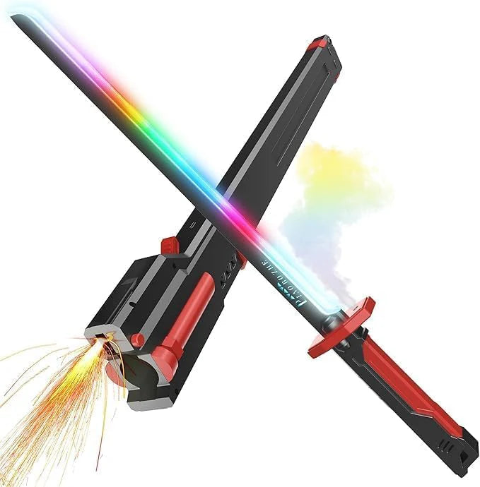 Light-Up Spark Toy Sword – سيف مضيء متعدد الألوان | LED Glow Cosplay & Party Toy