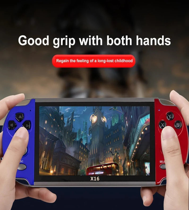Retro Handheld Game Console 6.5” – ألعاب كلاسيكية في يدك | Portable Gaming System with 1000+ Games